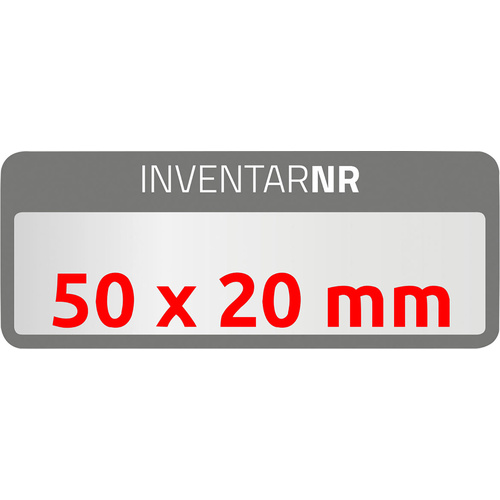 Avery-Zweckform 6905 Etiketten 50 x 20mm Polyester-Folie Weiß, Schwarz 50 St. Permanent Inventar-Etiketten