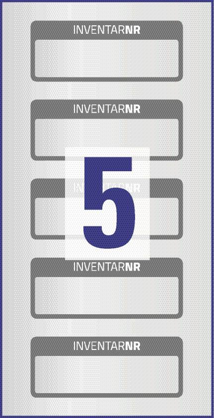 Avery-Zweckform 6905 50 x 20 mm Polyester-Folie Weiß, Schwarz 50 St. Permanent haftend Inventar-Etiketten