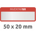 Avery-Zweckform 6907 Etiketten 50 x 20mm Polyester-Folie Silber, Rot 50 St. Permanent Inventar-Etiketten