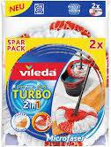 Vileda 166143 Turbo Easy Wring & Clean Wischmop Ersatzkopf 2er Pack Ersatzaufsatz 2St.