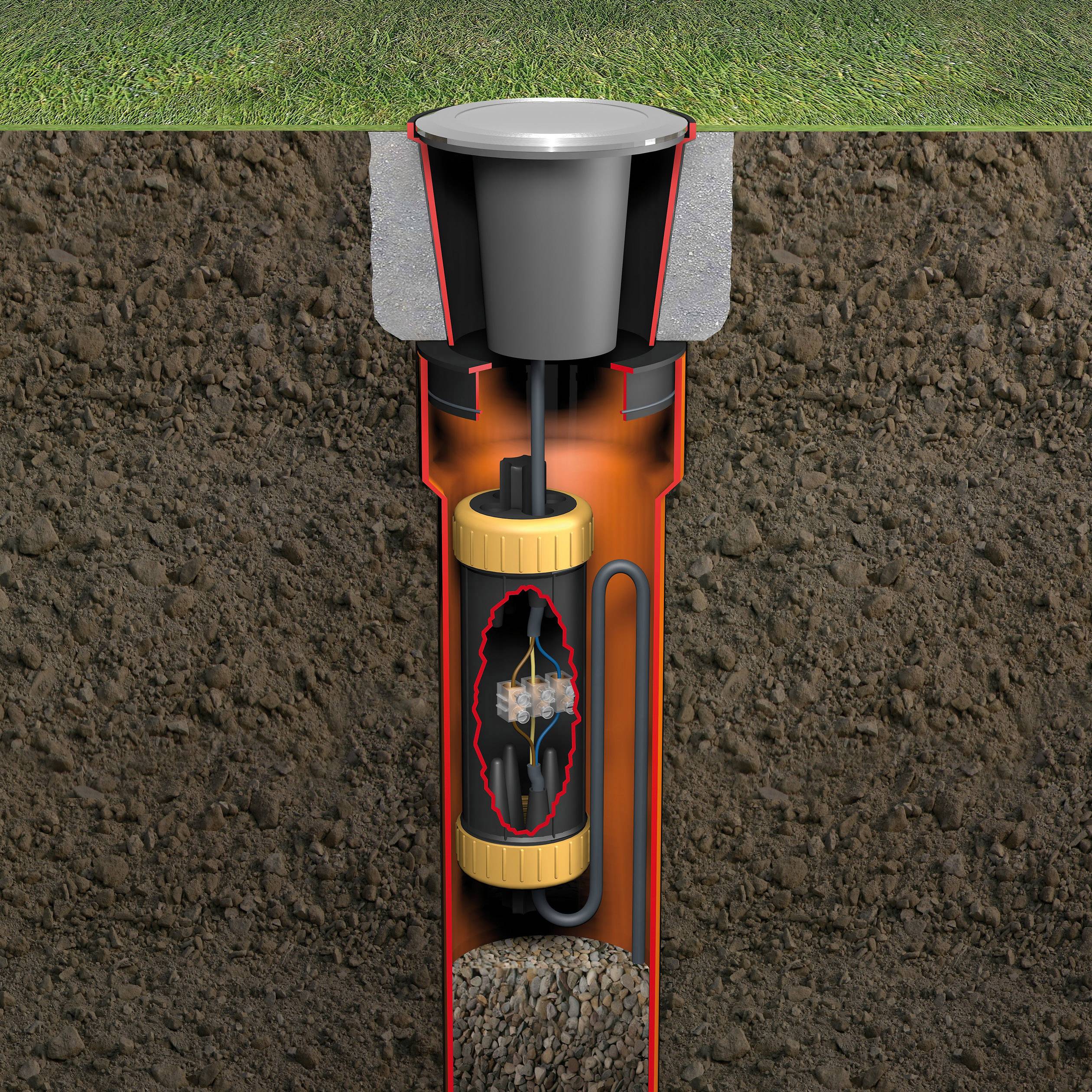 Heitronic 45602 Kabelmuffe (Ø x L) 70 mm x 190 mm 1 St.