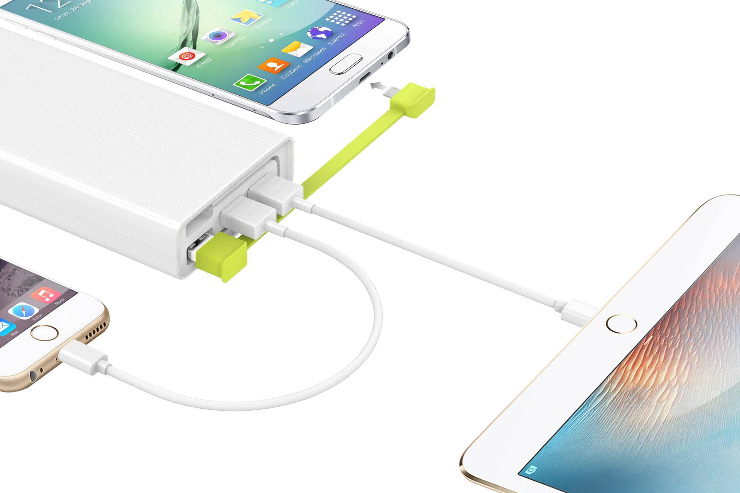 Goobay PowerBank 20.0 Powerbank 20000 mAh LiPo Weiß