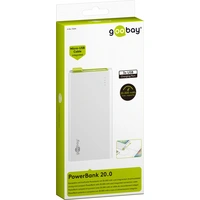 Goobay PowerBank 20.0 Powerbank 20000 mAh LiPo Weiß Goobay PowerBank 20.0 Powerbank 20000 mAh LiPo Weiß