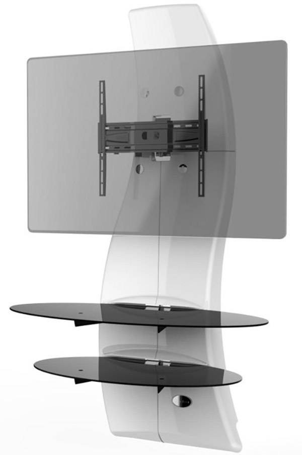 Meliconi Ghost Design 2000 Rotation White TV-Wandhalterung 81,3cm (32") - 160,0cm (63") Neigbar+Schwenkbar, Rotierbar