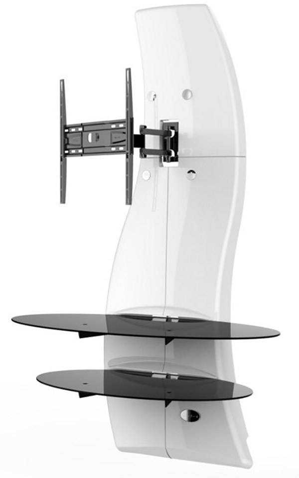 Meliconi Ghost Design 2000 Rotation White TV-Wandhalterung 81,3cm (32") - 160,0cm (63") Neigbar+Schwenkbar, Rotierbar