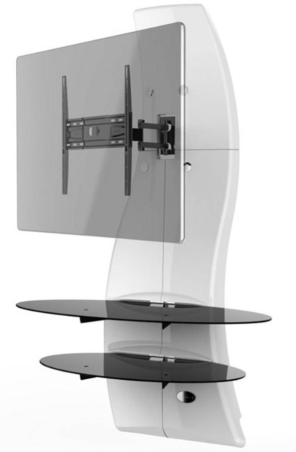 Meliconi Ghost Design 2000 Rotation White TV-Wandhalterung 81,3cm (32") - 160,0cm (63") Neigbar+Schwenkbar, Rotierbar