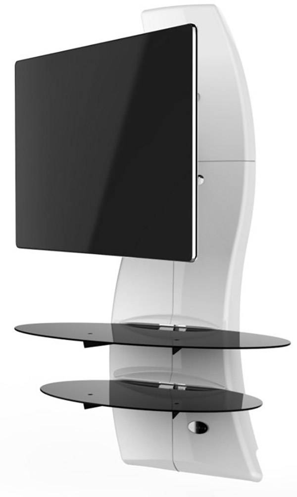 Meliconi Ghost Design 2000 Rotation White TV-Wandhalterung 81,3cm (32") - 160,0cm (63") Neigbar+Schwenkbar, Rotierbar