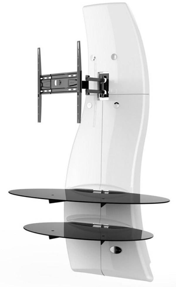 Meliconi Ghost Design 2000 Rotation White TV-Wandhalterung 81,3cm (32") - 160,0cm (63") Neigbar+Schwenkbar, Rotierbar