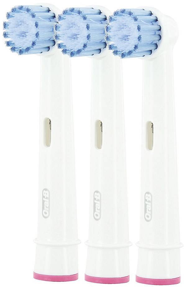 Oral-B Sensitive Clean EB17s-3 Aufsteckbürsten für elektrische Zahnbürste 3 St. Weiß