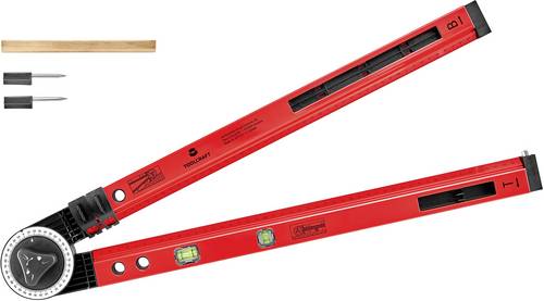 TOOLCRAFT 1511576 Markierlineal 61.8cm 270° 1 mm/m