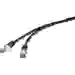 Renkforce RF-4673690 RJ45 Câble réseau, câble patch CAT 6a S/FTP 5.00 m noir résistant aux UV