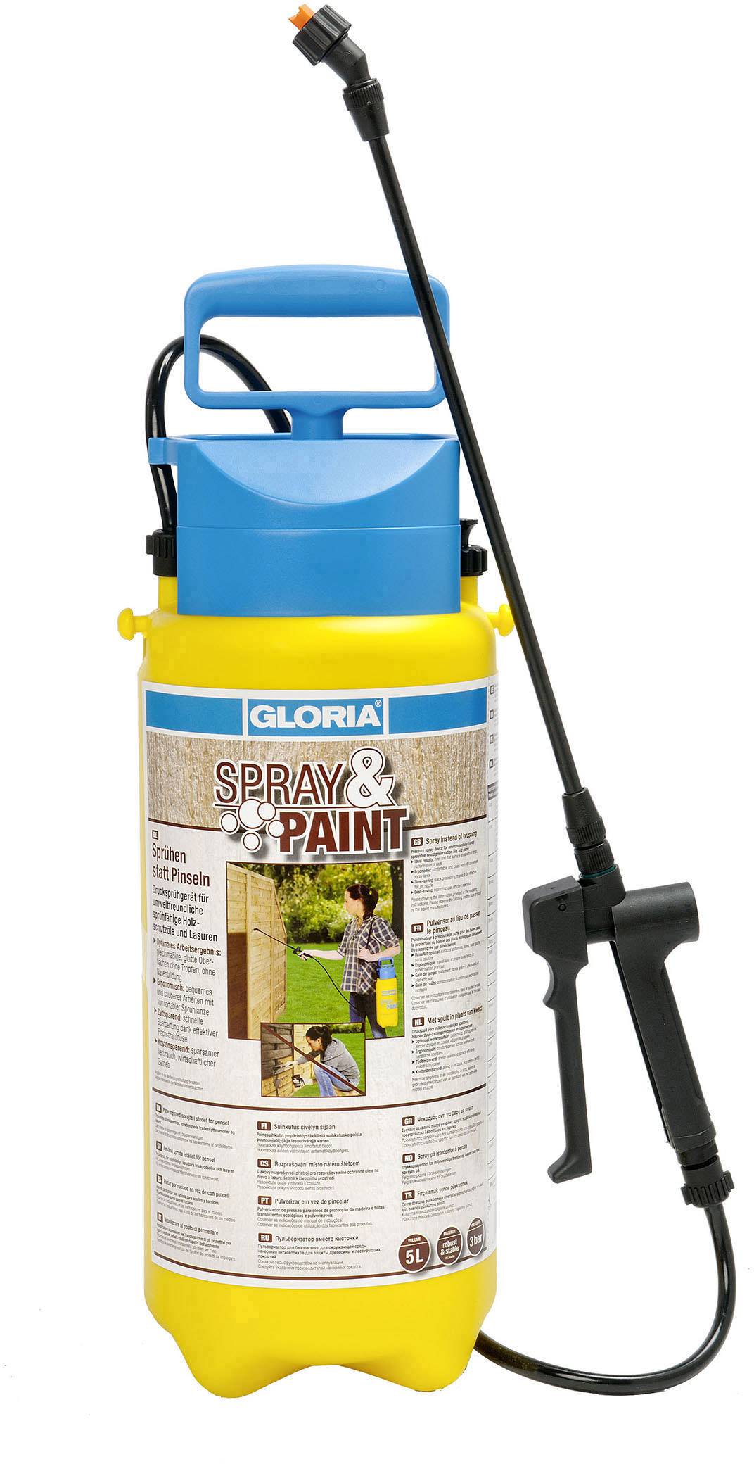 Gloria Haus und Garten 000101.0000 Spray&Paint Drucksprüher 5 l