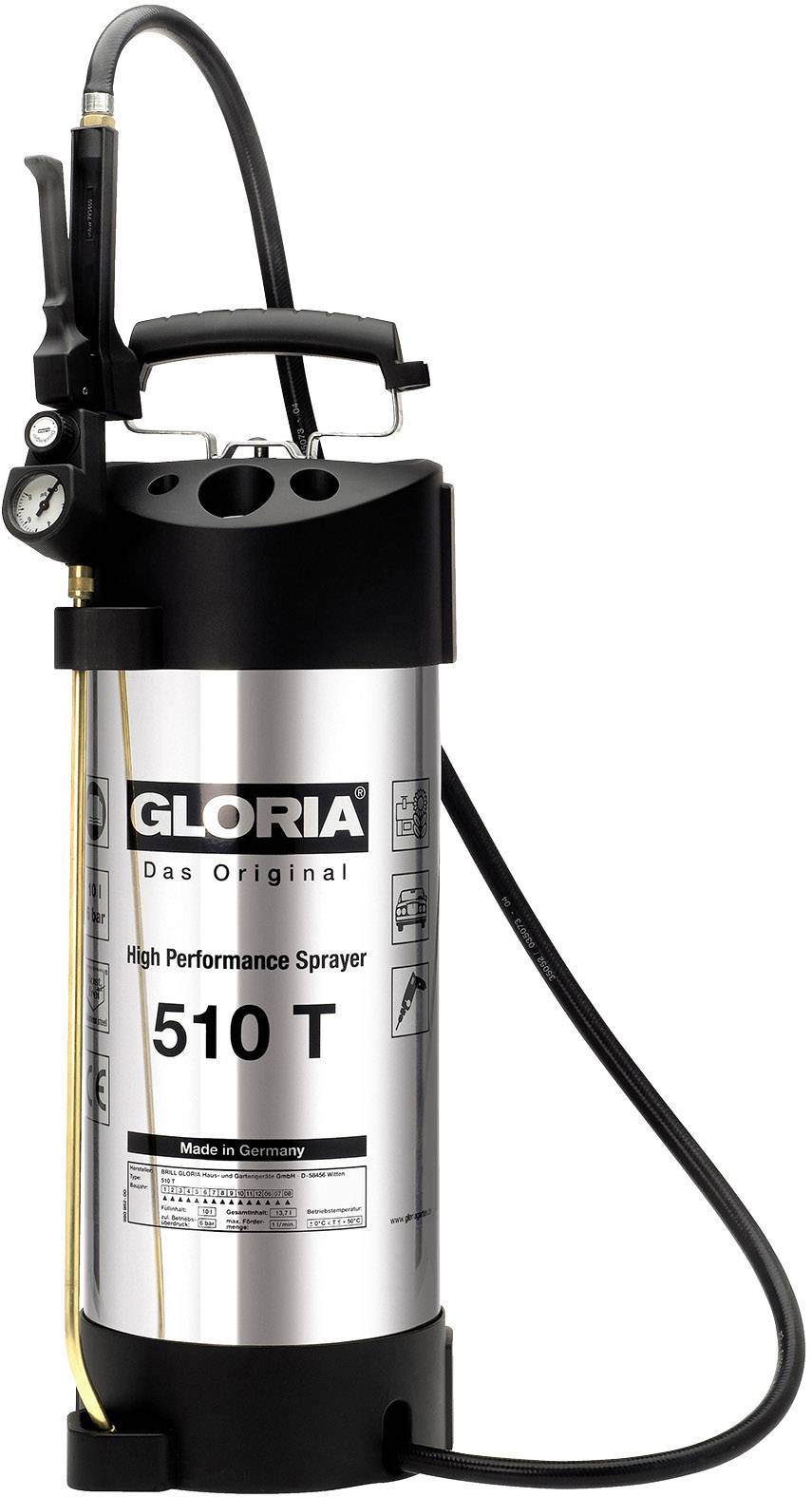 Gloria Haus und Garten 000510.0000 510 T Drucksprüher 10 l