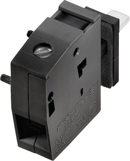 Schwarzer Mikroschalter mit Hebel, Klemmen und Anschluss für elektrische Geräte.