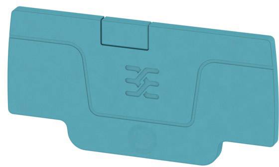 Blaue Kunststoffkarte mit einem zentralen, stilisierten Symbol. Die Karte hat eine rechteckige Form und abgerundete Kanten.