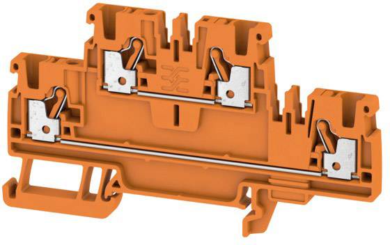 Weidmüller 1547630000 Doppelstock-Durchgangsklemme 5.1mm Zugfeder Orange 50St.