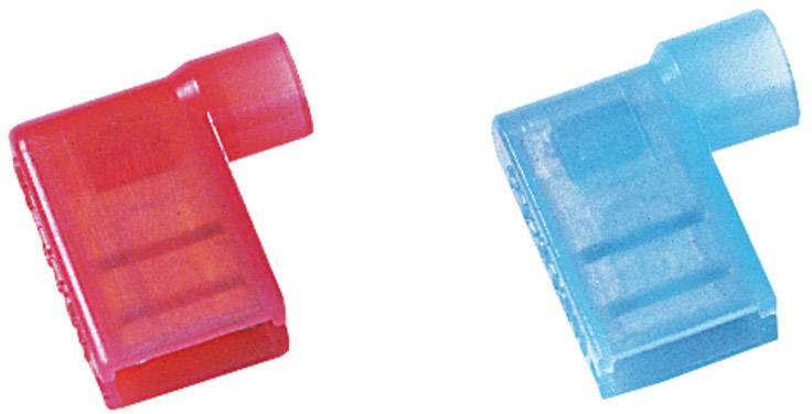 Weidmüller 1491970000 Flachsteckhülse Steckbreite: 6.3mm Steckdicke: 0.8mm 90° Vollisoliert Blau 100St.