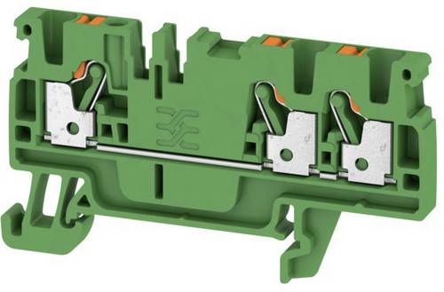 Weidmüller 1521870000 Durchgangsklemme 5.1 mm Zugfeder Grün 100 St.