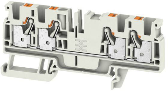 Weidmüller 2051670000 Durchgangsklemme 6.1mm Zugfeder Lichtgrau 50St.