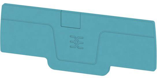 Ein rechteckiges, blaues RFID-Kartenlesegerät mit abgerundeten Ecken und einem zentralen, stilisierten Logo in der Mitte.