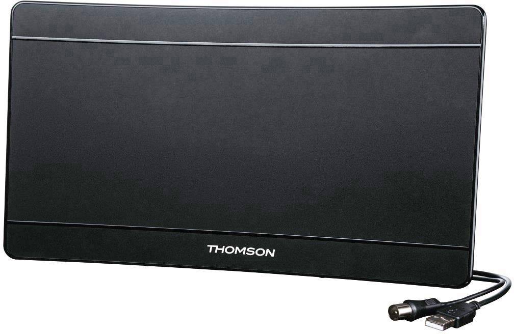 Thomson ANT1706-UHD/4K Aktive DVB-T/T2 Flachantenne Innenbereich Verstärkung: 43 dB Schwarz