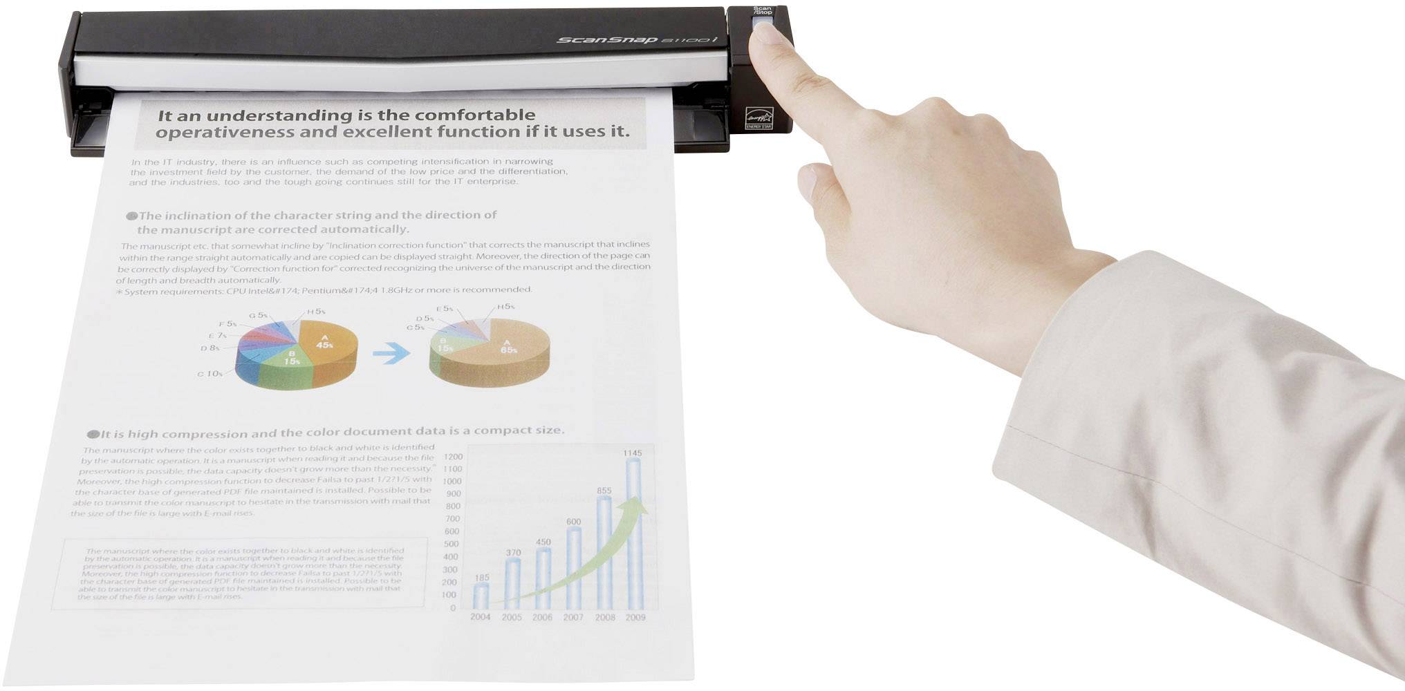 Fujitsu ScanSnap S1100i Dokumentenscanner A4 600 x 600 dpi USB