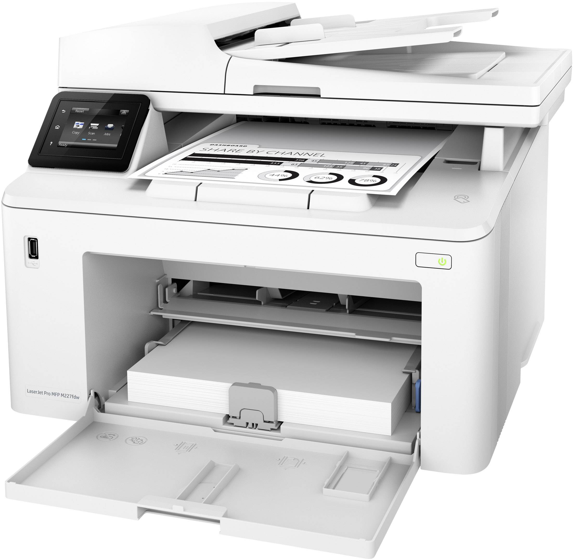 HP LaserJet Pro MFP M 227 fdw Multifunktionsdrucker Laser Schwarz-Weiß A4 Drucker, Scanner, Kopierer, Fax LAN, WLAN, NFC, ADF