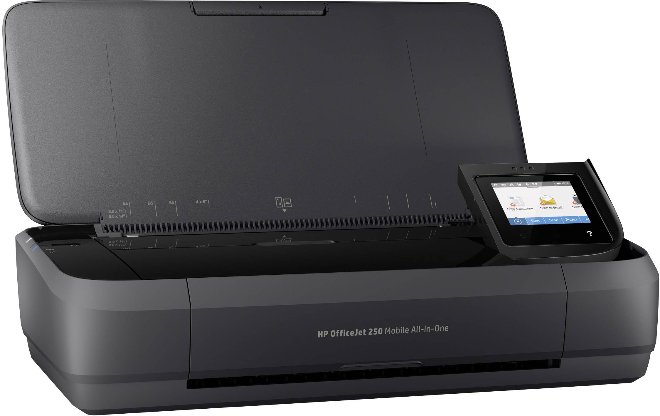 HP OfficeJet 250 All-in-One Multifunktionsdrucker Tintenstrahl Farbe A4 Drucker, Scanner, Kopierer Akku-Betrieb, WLAN, ADF