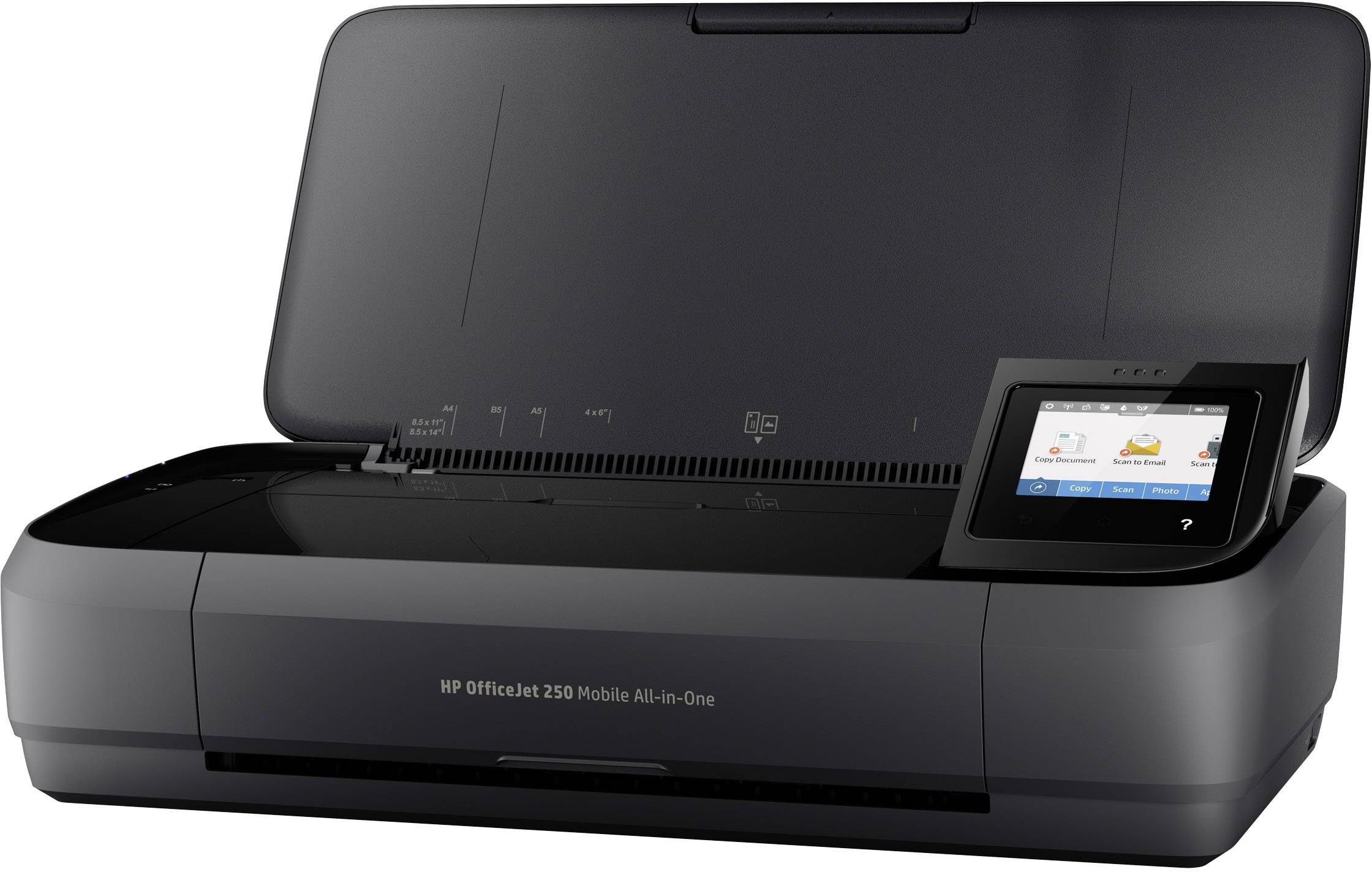 HP OfficeJet 250 All-in-One Multifunktionsdrucker Tintenstrahl Farbe A4 Drucker, Scanner, Kopierer Akku-Betrieb, WLAN, ADF