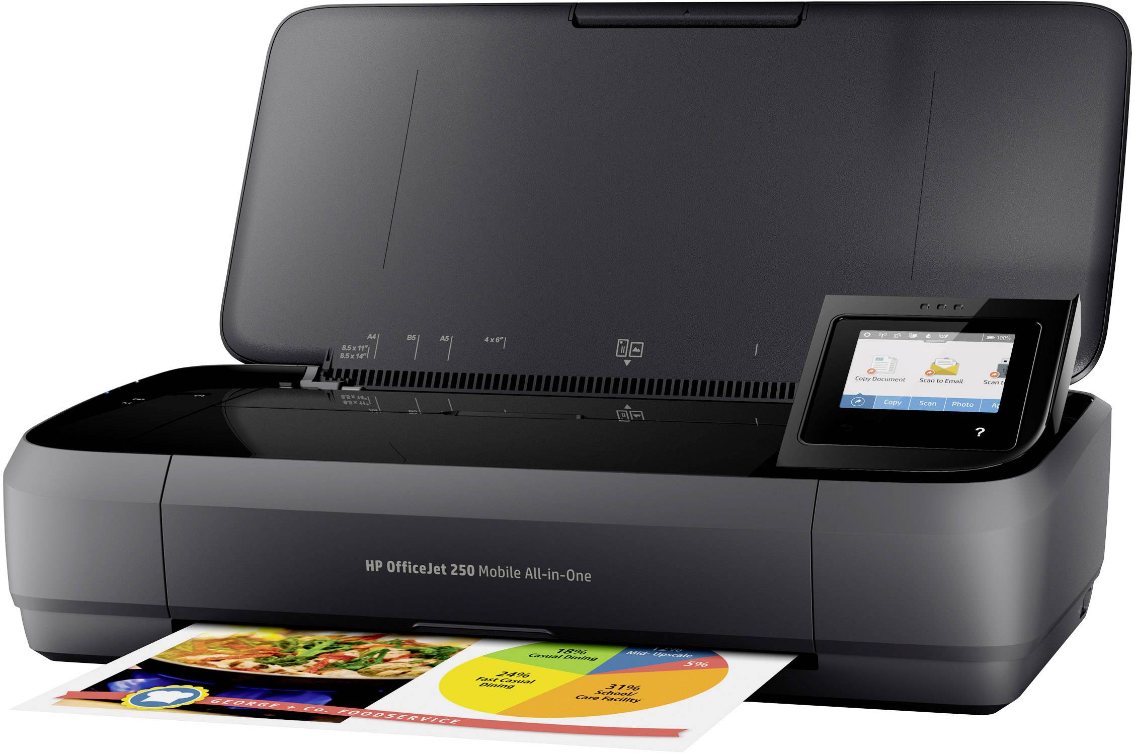 HP Officejet 250 Mobile All-in-One - Multifunktionsdrucker - Farbe - Tintenstrahl - Legal (216 x 356 mm)