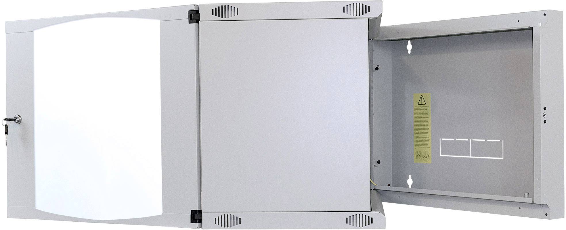 Intellinet 713771 19 Zoll Wandgehäuse (B x H x T) 540 x 460 x 450mm 9 HE Lichtgrau (RAL 7035)