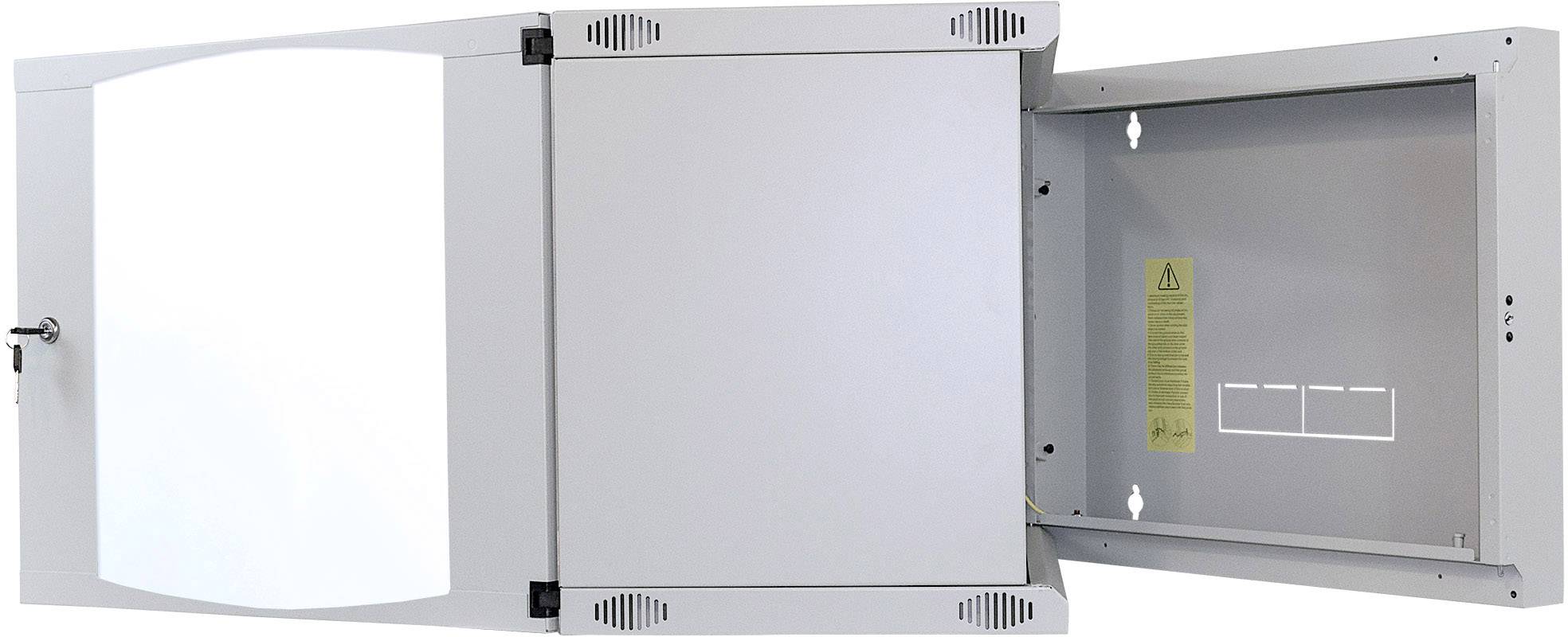 Intellinet 713870 19 Zoll Wandgehäuse (B x H x T) 540 x 593 x 600mm 12 HE Lichtgrau (RAL 7035)