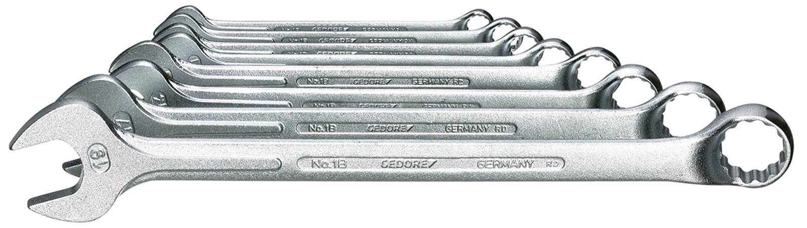 Gedore 6011950 Ring-Maulschlüssel-Satz 8teilig Schlüsselweite (Metrisch) 8 - 19mm