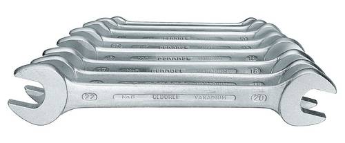 Gedore 6077380 Doppel-Maulschlüssel-Satz 8teilig Schlüsselweite (Metrisch) 6 - 17 mm