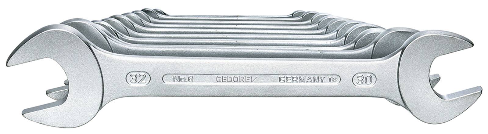 Doppelmaulschlüsselsatz 6-100 10-tlg.SW6-32mm CV-Stahl verchr.GEDORE