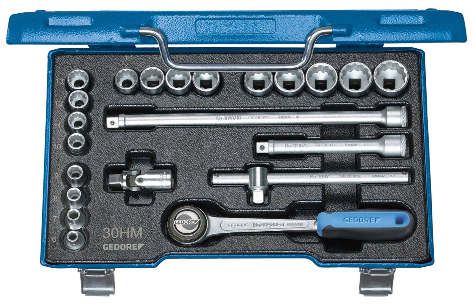Gedore  Steckschlüsselsatz metrisch 3/8" (10 mm) 22teilig 6240470