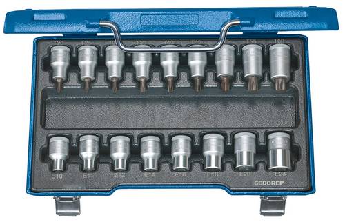 Gedore Steckschlüsseleinsatz-Set 1/2  (12.5 mm) 17teilig 6129520