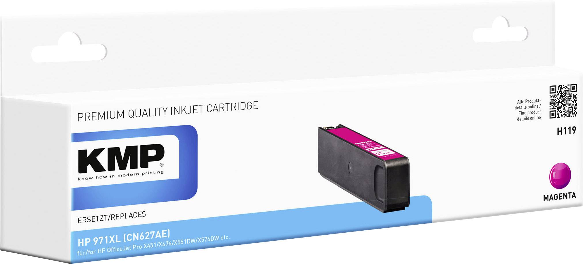 KMP Druckerpatrone ersetzt HP CN627AE (971XL) Kompatibel Magenta H119 1903,4006