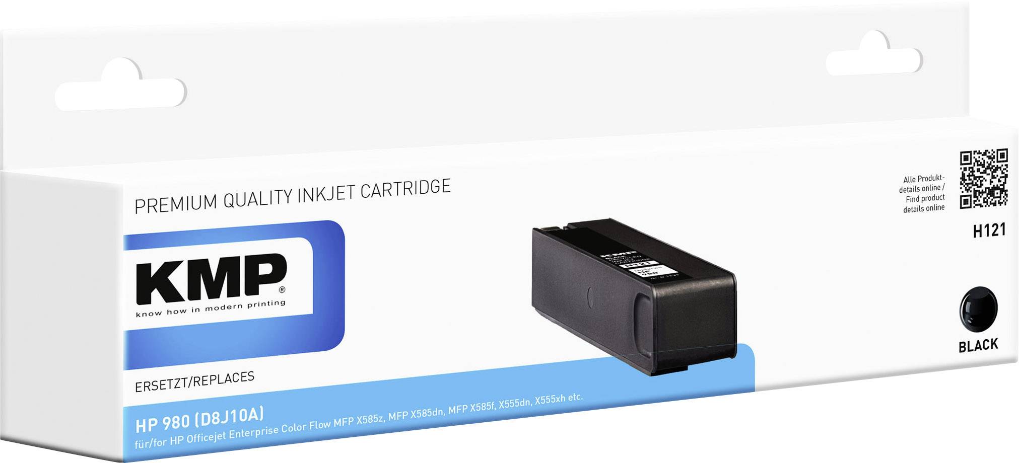 KMP Druckerpatrone ersetzt HP D8J10A (980) Kompatibel Schwarz H121 1739,4001