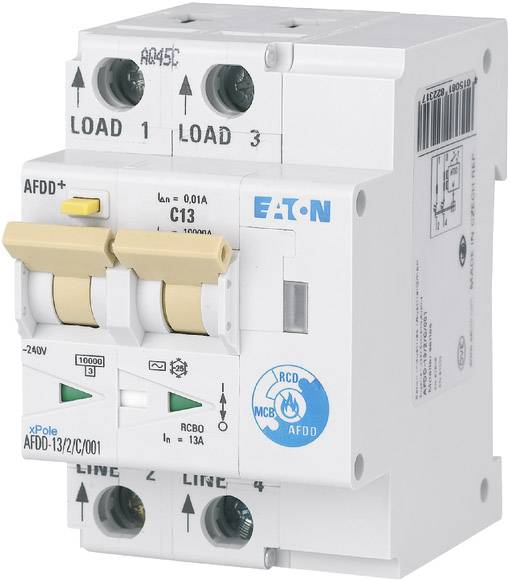 Eaton 187186 Brandschutzschalter 2polig 13 A 0.03 A 230 V/AC 1 St.