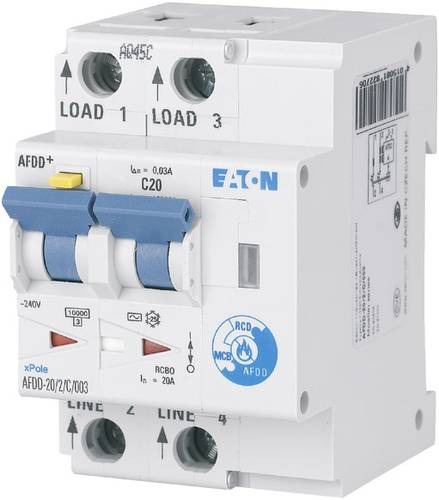 Eaton 187223 Brandschutzschalter 2polig 20A 0.03A 230 V/AC
