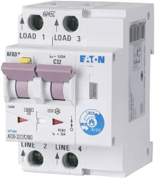 Eaton 187232 Brandschutzschalter 2polig 32A 0.03A 230 V/AC 1St.