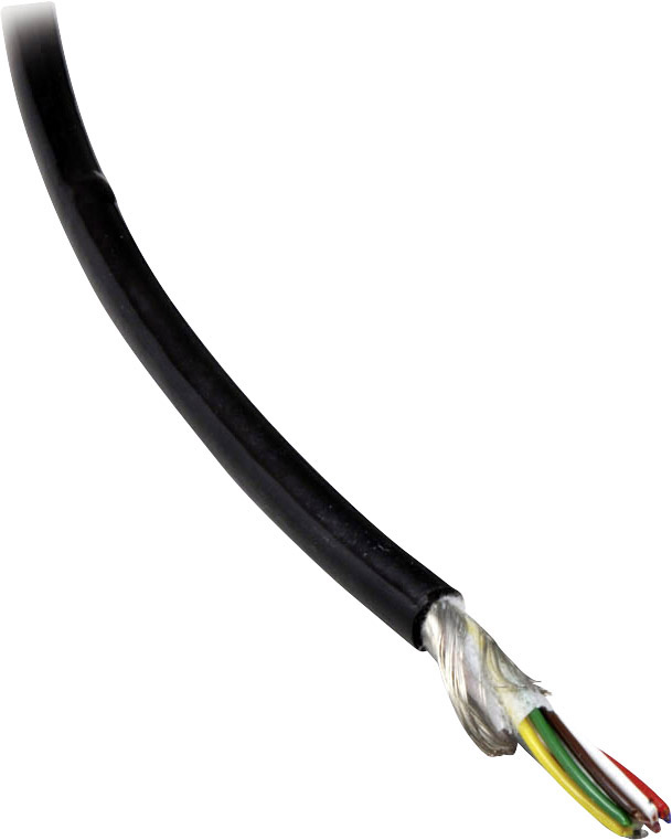 BKL Electronic 1506043/5 Datenleitung Li12YD11Y 4 x 0.14 mm² Schwarz 5 m