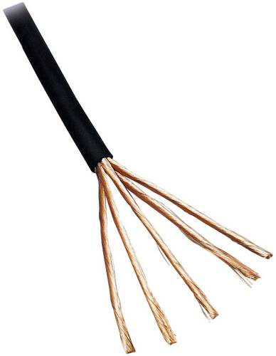 BKL Electronic 1106007/5 Audiokabel 4 x 0.1 mm² Schwarz 5 m