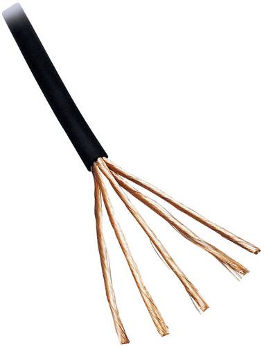 BKL Electronic 1509016/10 Audiokabel 6 x 0.08 mm² Schwarz 10 m