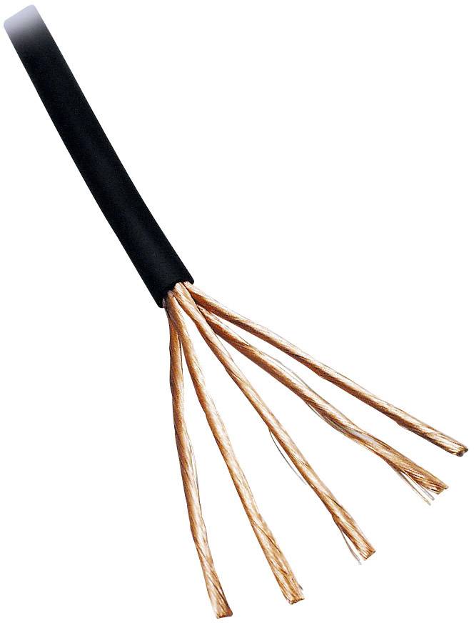 BKL Electronic 1509016/10 Audiokabel 6 x 0.08mm² Schwarz 10m