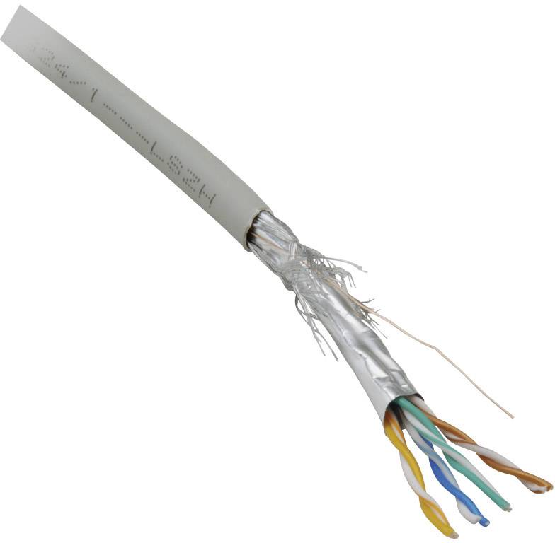 BKL Electronic 10010803 Netzwerkkabel CAT 5e SF/UTP 8 x 0.128mm² Grau 100St.