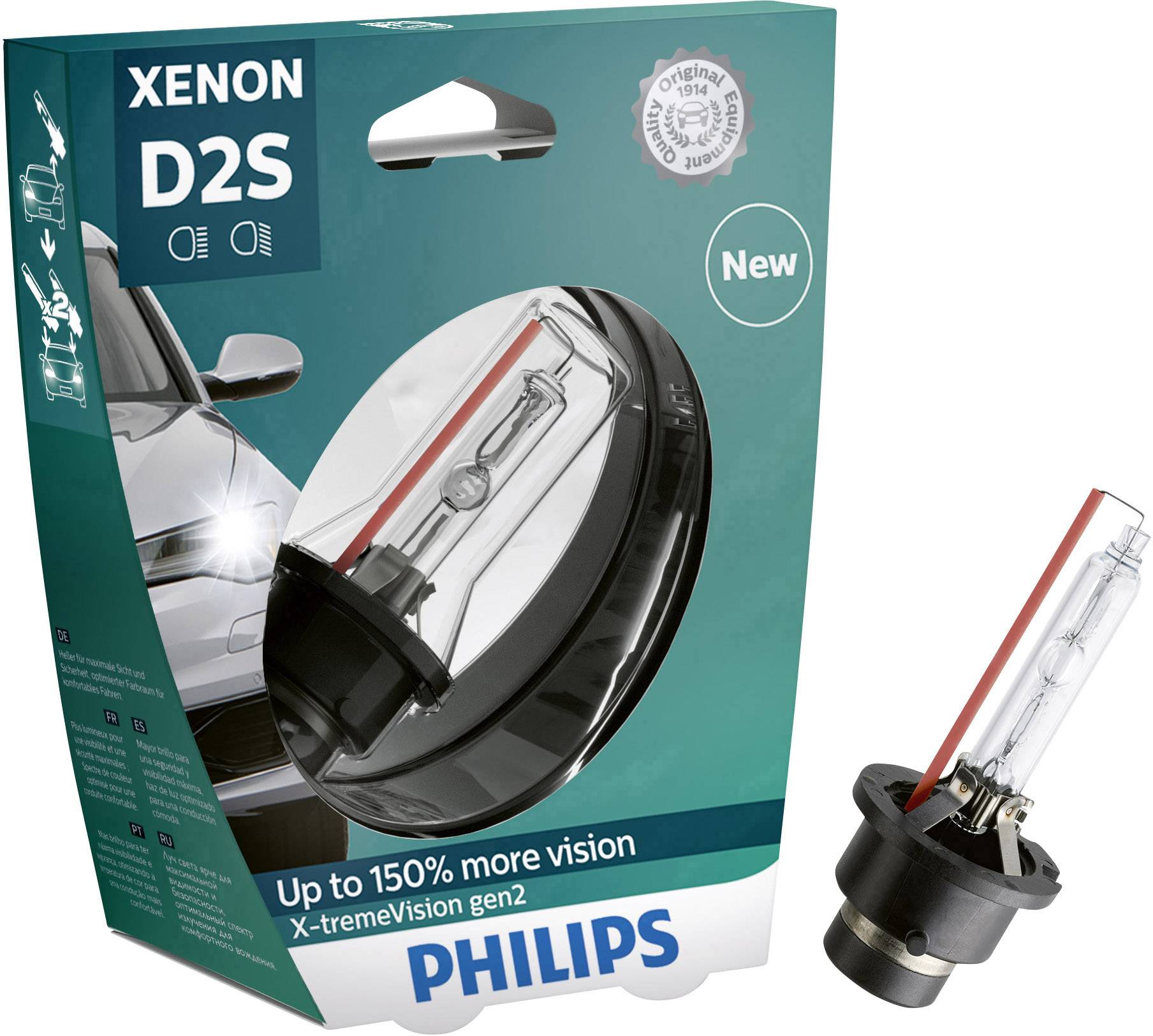 Philips 85122XV2S1 Xenon Leuchtmittel X-tremeVision D2S 35 W 85 V