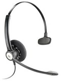 Plantronics Entera QD monaural On Ear Headset kabelgebunden Mono Schwarz Telefon