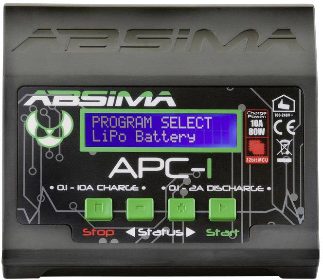 Absima APC-1 Modellbau-Multifunktionsladegerät 12 V, 230V 10A